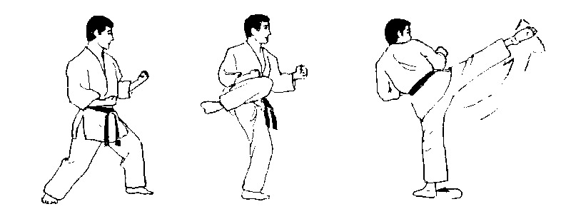 Базовые удары ногами в каратэ Киокусинкай